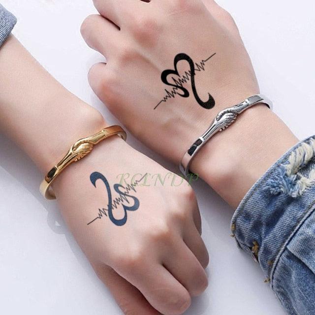 Elegant Black Music Notes Waterproof Sticker Tattoos Temporary Chest Shoulder Tattoos For Men Women - TaTTTy