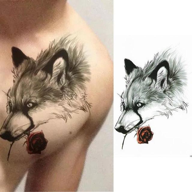 Elegant Temporary Waterproof Tattoos Big Tribal Sticker Black Large Body Art Makeup Fake Tattoo For Mens Womens - TaTTTy