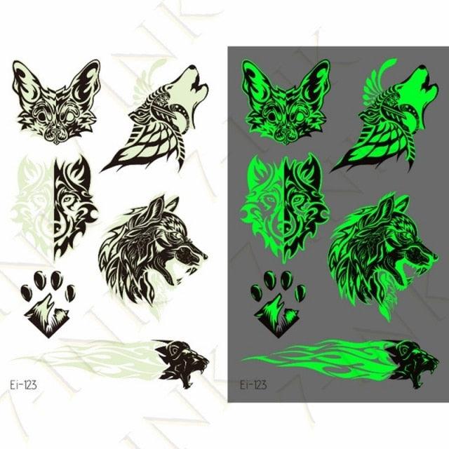 Fashion Luminous Sticker Tattoos Waterproof Temporary Different Luxury Tattoos For Womens Mens Kids - TaTTTy