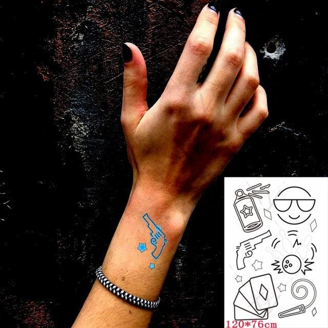 Fashion Luminous Sticker Tattoos Waterproof Temporary Different Luxury Tattoos For Womens Mens Kids - TaTTTy