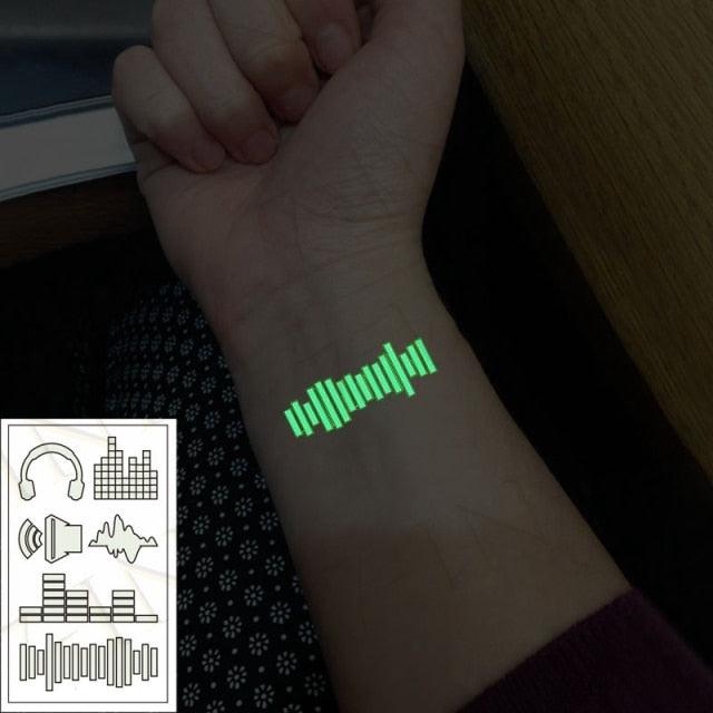 Fashion Luminous Sticker Tattoos Waterproof Temporary Different Luxury Tattoos For Womens Mens Kids - TaTTTy