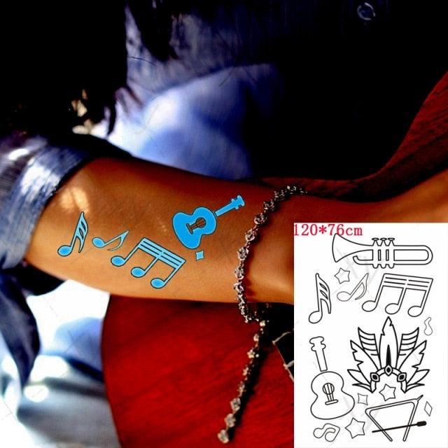 Fashion Luminous Sticker Tattoos Waterproof Temporary Different Luxury Tattoos For Womens Mens Kids - TaTTTy