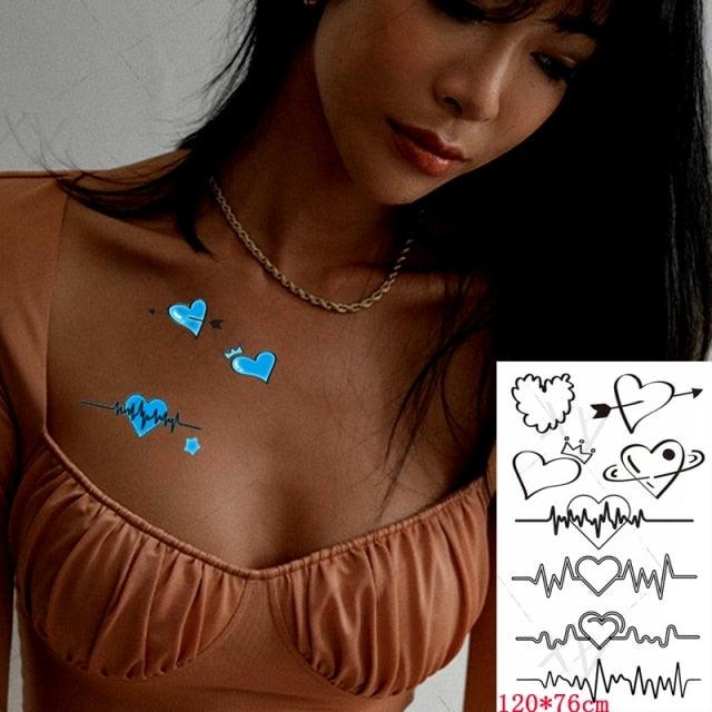 Fashion Luminous Sticker Tattoos Waterproof Temporary Different Luxury Tattoos For Womens Mens Kids - TaTTTy