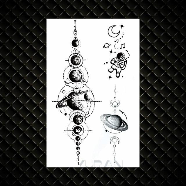 Fashion Small Sexy Black Temporary Waterproof Tattoo Cute Star Heart Tattoos Sticker Body Finger Tattoo For Kids Womens - TaTTTy