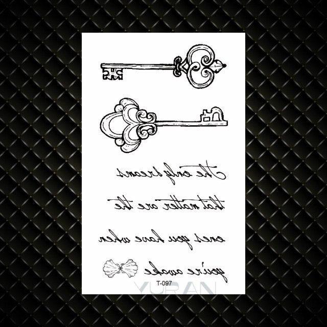 Fashion Small Sexy Black Temporary Waterproof Tattoo Cute Star Heart Tattoos Sticker Body Finger Tattoo For Kids Womens - TaTTTy