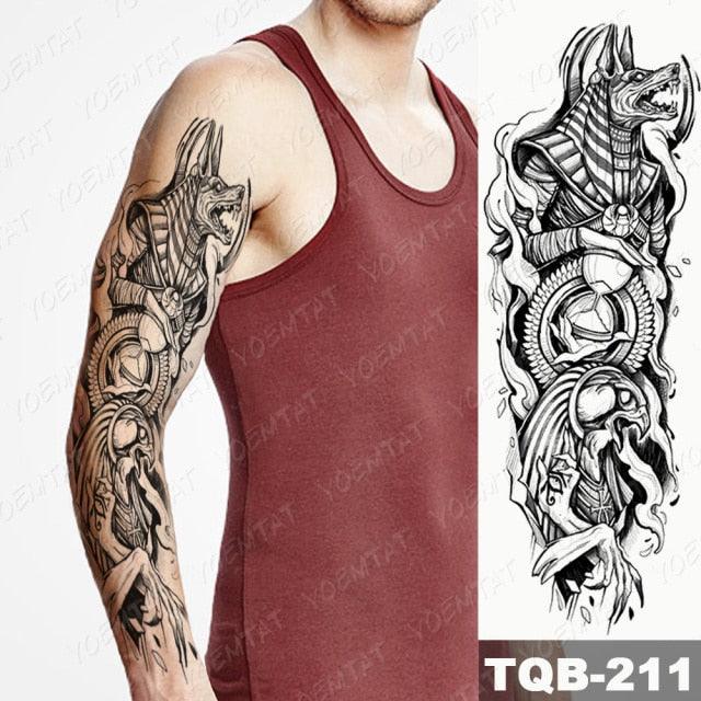 Full Women Man Realistic Waterproof Temporary Tattoo Tiger Stickers Luxury Big Design For Arm Thigh - TaTTTy