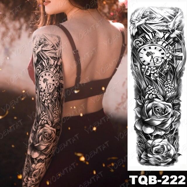 Full Women Man Realistic Waterproof Temporary Tattoo Tiger Stickers Luxury Big Design For Arm Thigh - TaTTTy