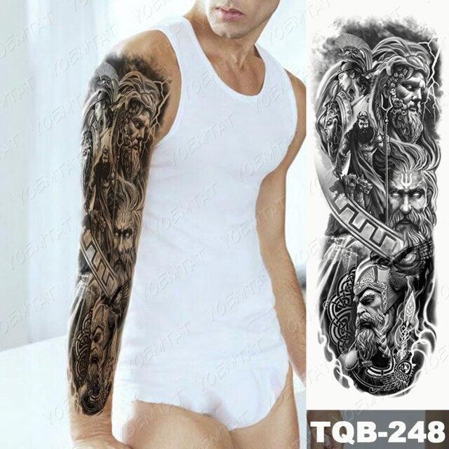 Full Women Man Realistic Waterproof Temporary Tattoo Tiger Stickers Luxury Big Design For Arm Thigh - TaTTTy