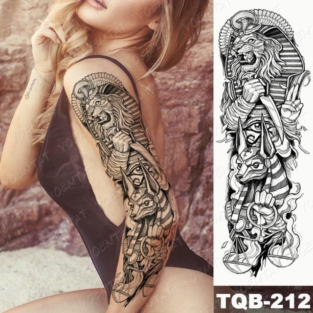 Full Women Man Realistic Waterproof Temporary Tattoo Tiger Stickers Luxury Big Design For Arm Thigh - TaTTTy
