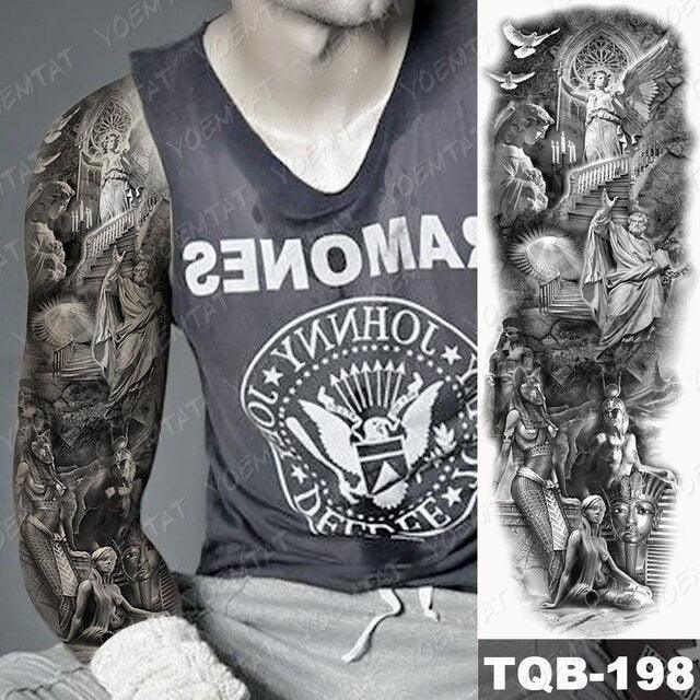 Full Women Man Realistic Waterproof Temporary Tattoo Tiger Stickers Luxury Big Design For Arm Thigh - TaTTTy