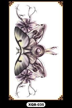 Luxury Colorful And Black Womens Tattoo Temporary Flower Waterproof Elegant Modern Tattoo For Shoulder - TaTTTy