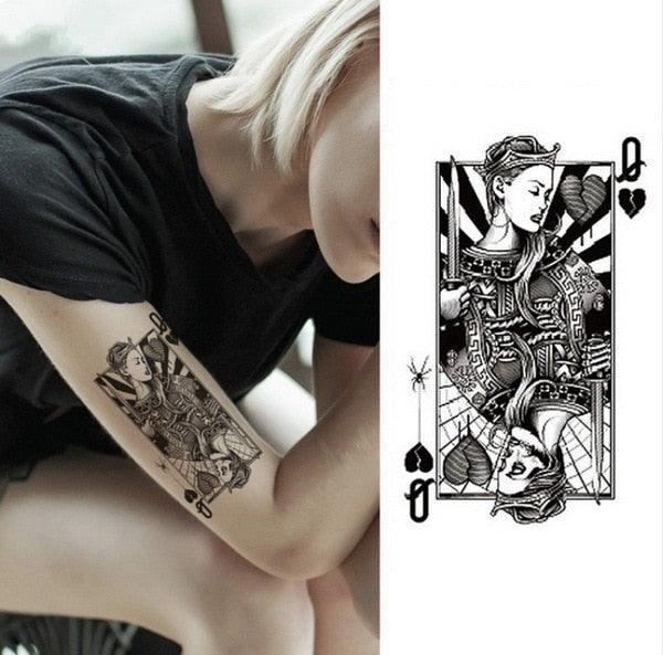 Luxury Colorful And Black Womens Tattoo Temporary Flower Waterproof Elegant Modern Tattoo For Shoulder - TaTTTy