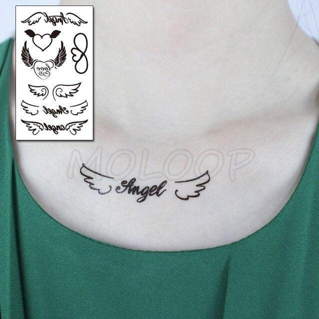 Luxury Womens Different Temporary Waterproof Tattoo Sticker Feather Dandelion Tattoos For Makeup Party - TaTTTy