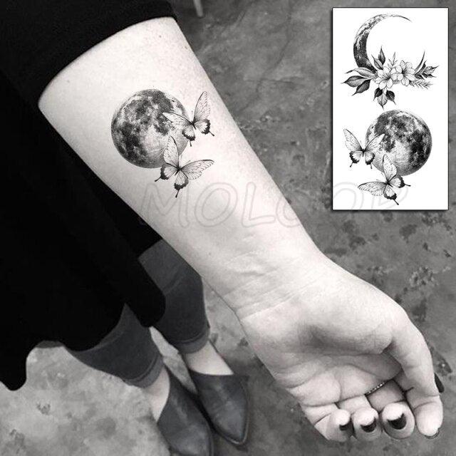 Luxury Womens Different Temporary Waterproof Tattoo Sticker Feather Dandelion Tattoos For Makeup Party - TaTTTy