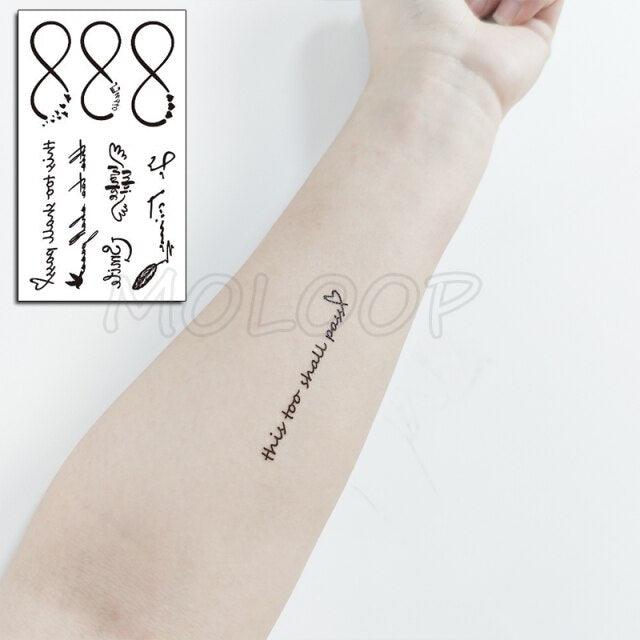 Luxury Womens Different Temporary Waterproof Tattoo Sticker Feather Dandelion Tattoos For Makeup Party - TaTTTy