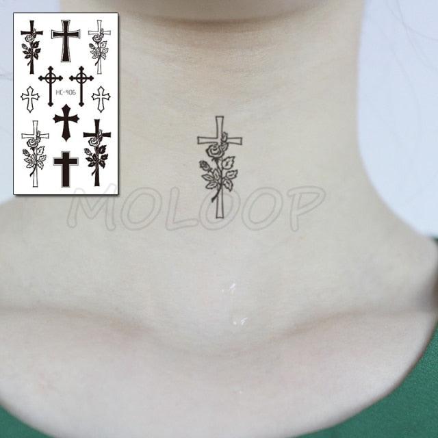 Luxury Womens Different Temporary Waterproof Tattoo Sticker Feather Dandelion Tattoos For Makeup Party - TaTTTy