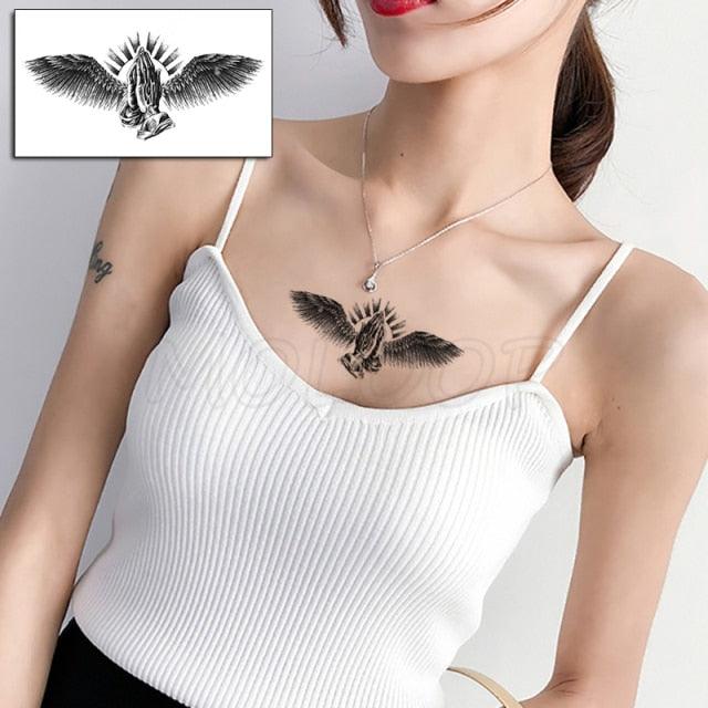 Luxury Womens Different Temporary Waterproof Tattoo Sticker Feather Dandelion Tattoos For Makeup Party - TaTTTy