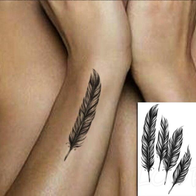 Luxury Womens Different Temporary Waterproof Tattoo Sticker Feather Dandelion Tattoos For Makeup Party - TaTTTy