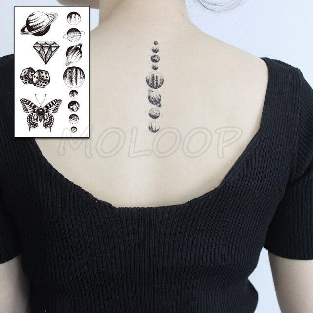 Luxury Womens Different Temporary Waterproof Tattoo Sticker Feather Dandelion Tattoos For Makeup Party - TaTTTy