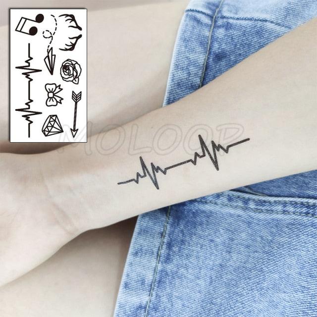Luxury Womens Different Temporary Waterproof Tattoo Sticker Feather Dandelion Tattoos For Makeup Party - TaTTTy