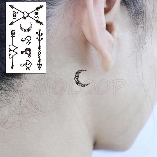 Luxury Womens Different Temporary Waterproof Tattoo Sticker Feather Dandelion Tattoos For Makeup Party - TaTTTy