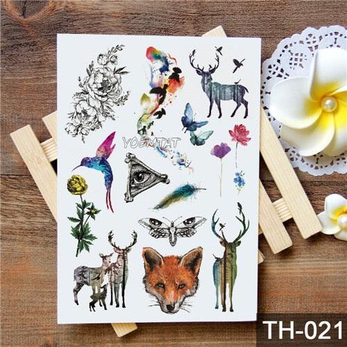 New Different Animals Waterproof Temporary Sticker Tattoo Cute Little Colorful Children Tattoos - TaTTTy