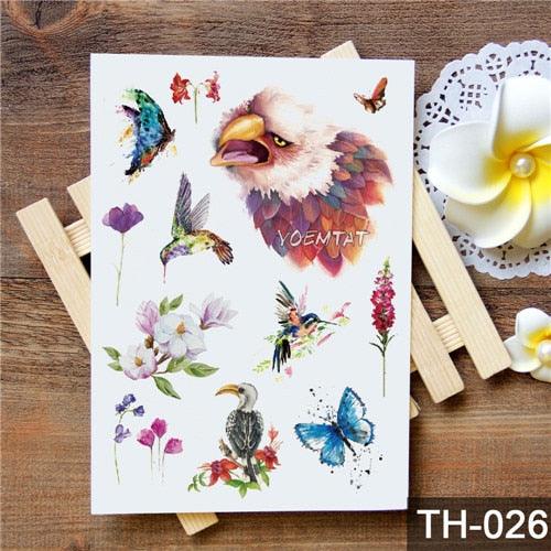 New Different Animals Waterproof Temporary Sticker Tattoo Cute Little Colorful Children Tattoos - TaTTTy