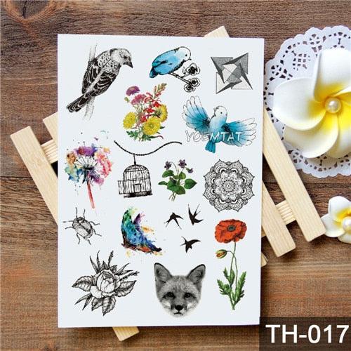 New Different Animals Waterproof Temporary Sticker Tattoo Cute Little Colorful Children Tattoos - TaTTTy
