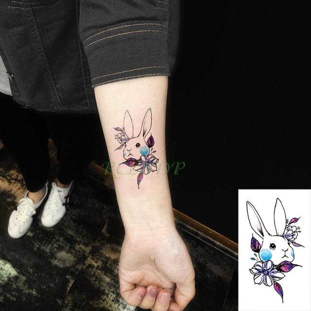 New Different Waterproof Temporary Tattoo Cute Fox Dog Luxury Animal Stickers Tattoo Colorful Modern Design For Adults Kids - TaTTTy