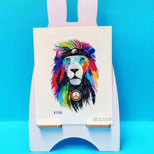 New Different Waterproof Temporary Tattoo Cute Fox Dog Luxury Animal Stickers Tattoo Colorful Modern Design For Adults Kids - TaTTTy