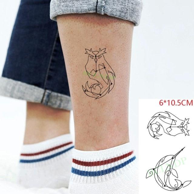 New Different Waterproof Temporary Tattoo Cute Fox Dog Luxury Animal Stickers Tattoo Colorful Modern Design For Adults Kids - TaTTTy