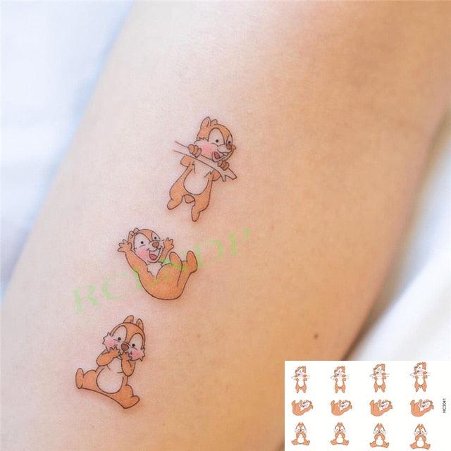 New Different Waterproof Temporary Tattoo Cute Fox Dog Luxury Animal Stickers Tattoo Colorful Modern Design For Adults Kids - TaTTTy