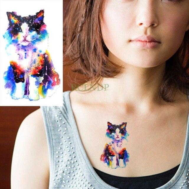 New Different Waterproof Temporary Tattoo Cute Fox Dog Luxury Animal Stickers Tattoo Colorful Modern Design For Adults Kids - TaTTTy