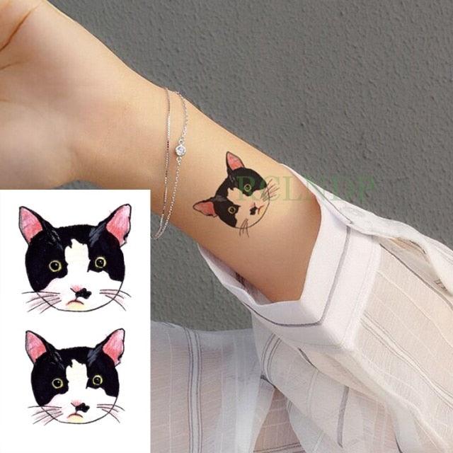 New Different Waterproof Temporary Tattoo Cute Fox Dog Luxury Animal Stickers Tattoo Colorful Modern Design For Adults Kids - TaTTTy