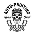 Painter Skull - ILLUSTRATIVE BLACKWORK