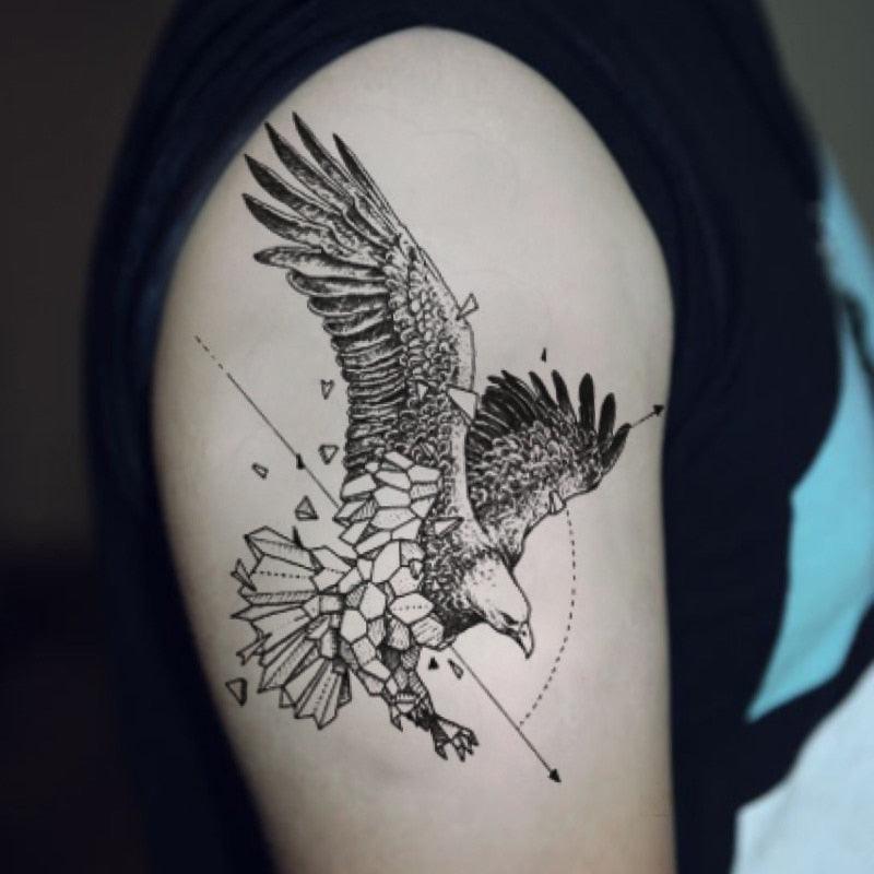 Elegant Temporary Waterproof Tattoos Big Tribal Sticker Black Large Body Art Makeup Fake Tattoo For Mens Womens - TaTTTy