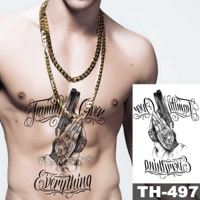Realistic Temporary Lion Wolf Sticker Tattoo Waterproof  Elegant Body Arm Warrior Tattoo For Mens - TaTTTy