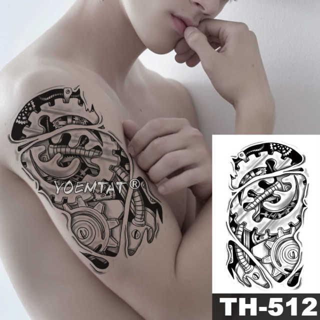 Realistic Temporary Lion Wolf Sticker Tattoo Waterproof  Elegant Body Arm Warrior Tattoo For Mens - TaTTTy