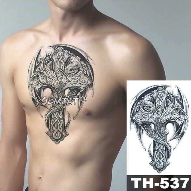 Realistic Temporary Lion Wolf Sticker Tattoo Waterproof  Elegant Body Arm Warrior Tattoo For Mens - TaTTTy