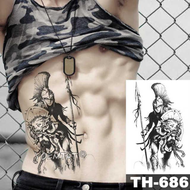 Realistic Temporary Lion Wolf Sticker Tattoo Waterproof  Elegant Body Arm Warrior Tattoo For Mens - TaTTTy