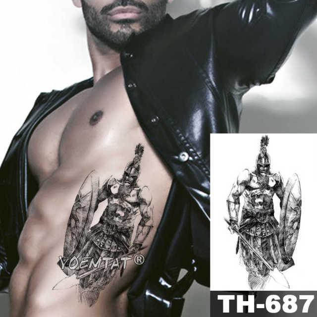 Realistic Temporary Lion Wolf Sticker Tattoo Waterproof  Elegant Body Arm Warrior Tattoo For Mens - TaTTTy
