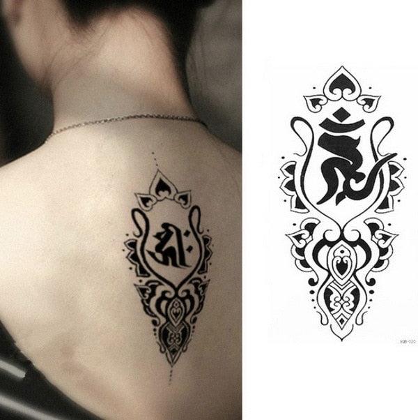 Luxury Colorful And Black Womens Tattoo Temporary Flower Waterproof Elegant Modern Tattoo For Shoulder - TaTTTy