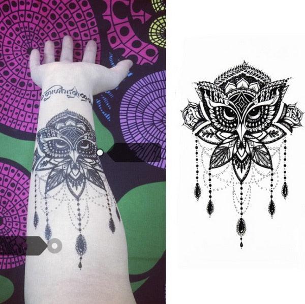 Luxury Colorful And Black Womens Tattoo Temporary Flower Waterproof Elegant Modern Tattoo For Shoulder - TaTTTy