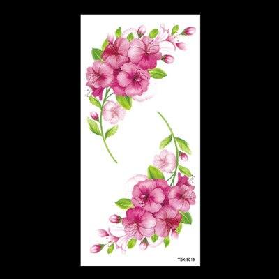 1 Pcs Elegant Temporary Tattoos Stickers Rose Flowers Arm Shoulder Tattoo Waterproof Big Luxury Flower For Womens - TaTTTy