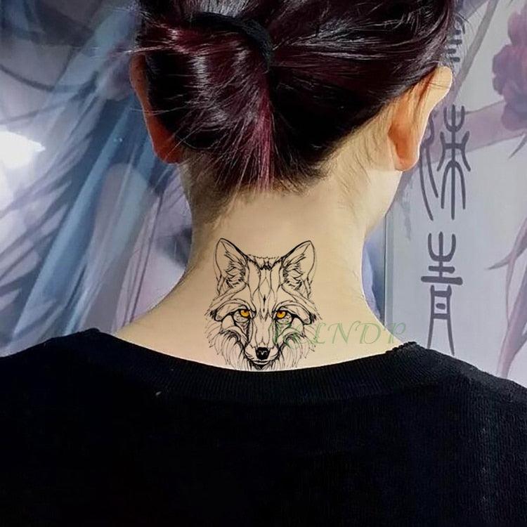 Waterproof Animal Temporary Tattoo Sticker Wolf Modern Tatoo Foot Neck Luxury Tattoos For Men Women - TaTTTy