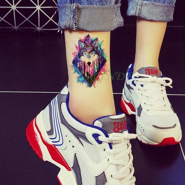 Waterproof Animal Temporary Tattoo Sticker Wolf Modern Tatoo Foot Neck Luxury Tattoos For Men Women - TaTTTy
