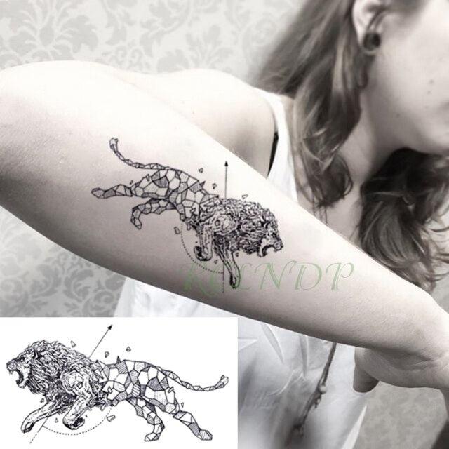 Waterproof Animal Temporary Tattoo Sticker Wolf Modern Tatoo Foot Neck Luxury Tattoos For Men Women - TaTTTy