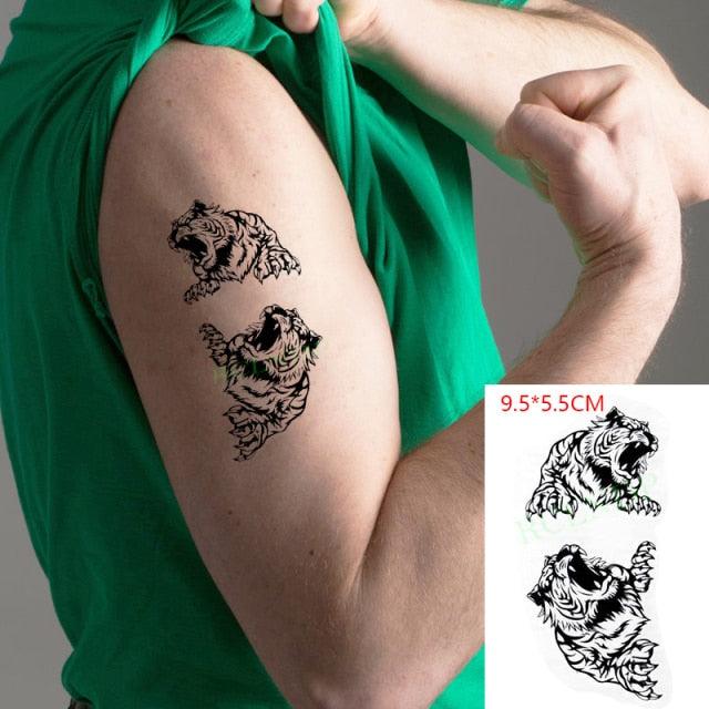 Waterproof Animal Temporary Tattoo Sticker Wolf Modern Tatoo Foot Neck Luxury Tattoos For Men Women - TaTTTy