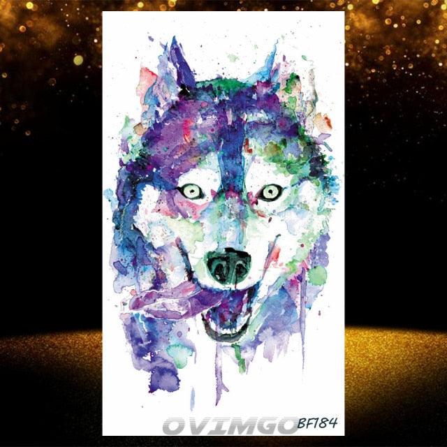 Elegant Animal Waterproof Temporary Tattoos Sticker Astronaut Fake Tattoo Planets Star Space Modern Colorful Realistic Design For Womens - TaTTTy