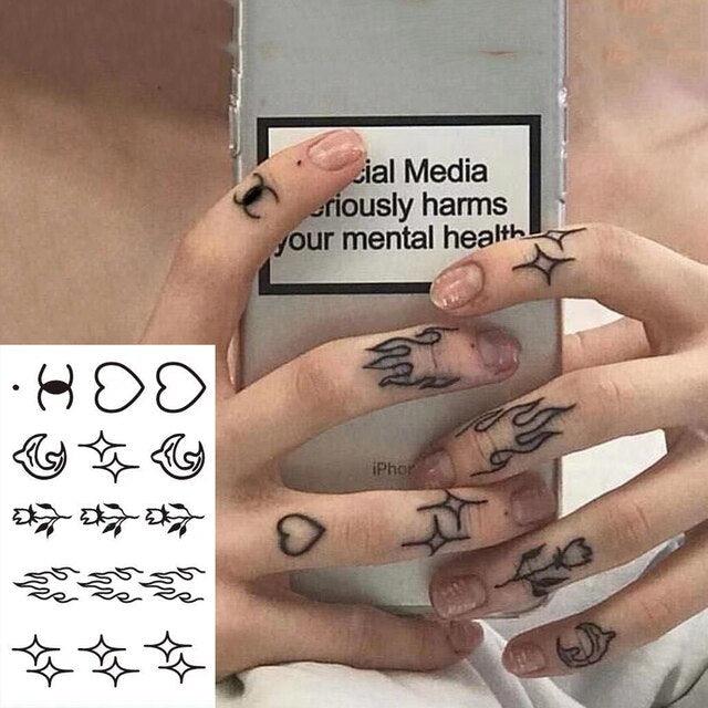 Women's Different Stickers Tattoo Temporary Waterproof Neck Arm Leg Tattoo Colorful Design - TaTTTy